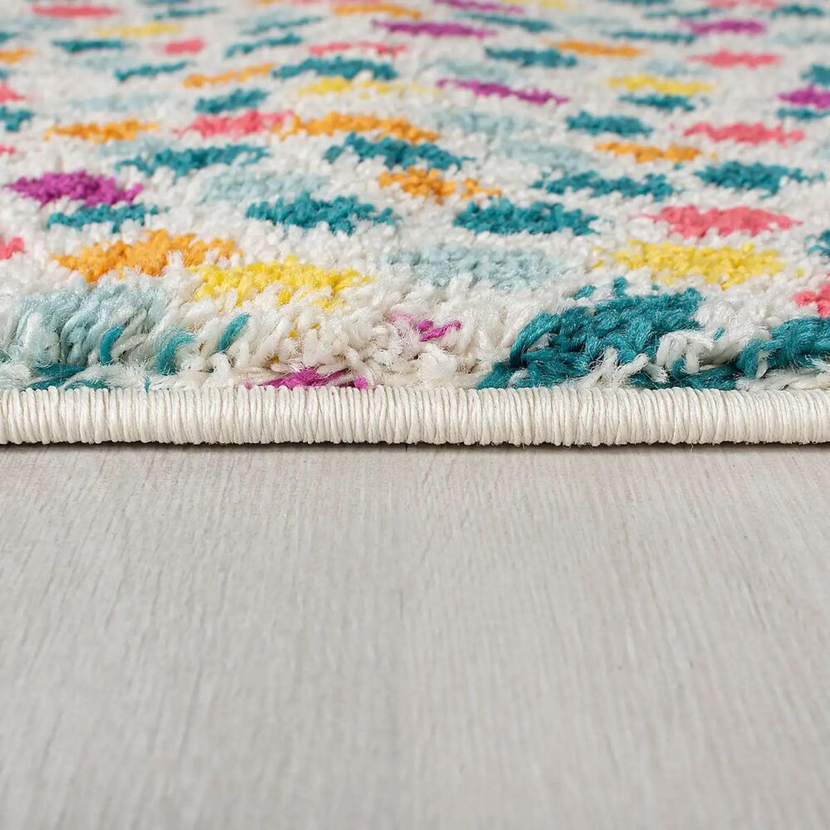 KINDERTEPPICH Shaggy-Design, pflegeleicht, bunt HOLME, 140x200 cm - Multicolor, Textil (140/200cm) - KADIMA DESIGN