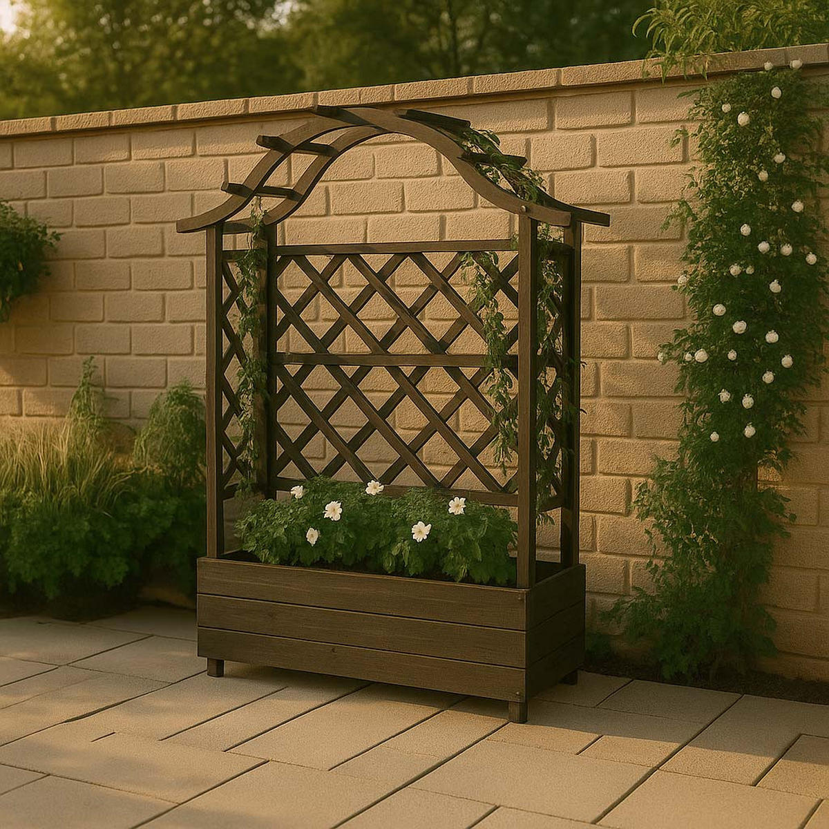 HOCHBEET Braun - Braun, Holz (110/138/44cm) - MCW