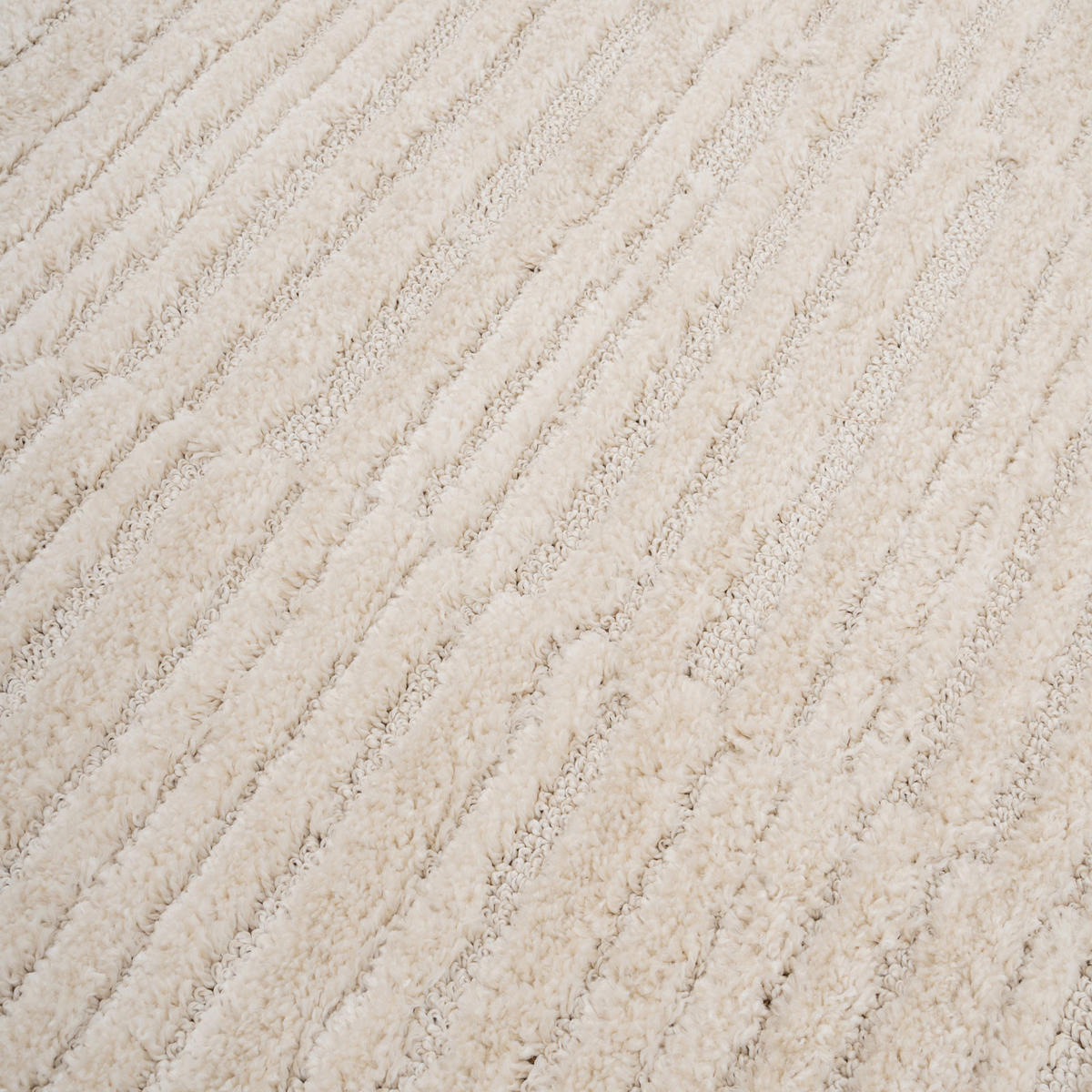 WEBTEPPICH Bowie Beige - Beige, Textil (190/280cm) - Kukoon Rugs