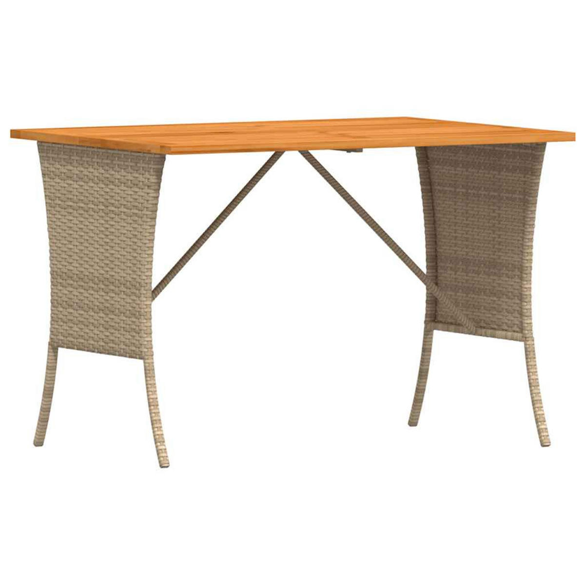 GARTEN-SOFAGARNITUR 4Er Set Mit Kissen L-Form Beige Poly Rattan - Hellgrau, Kunststoff - vidaXL