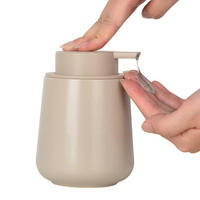 SEIFENSPENDER Keramik Khaki 350ml - Olivgrün, Keramik (9/12/9cm)