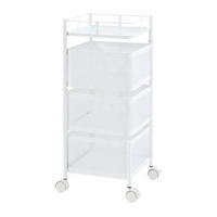 ROLLWAGEN Sunndal - Weiß, Metall (27/64.5/27cm) - [en.casa]