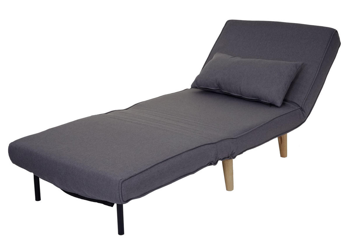 SCHLAFSESSEL Anthrazit - Anthrazit, Textil (75/77/70cm) - MCW