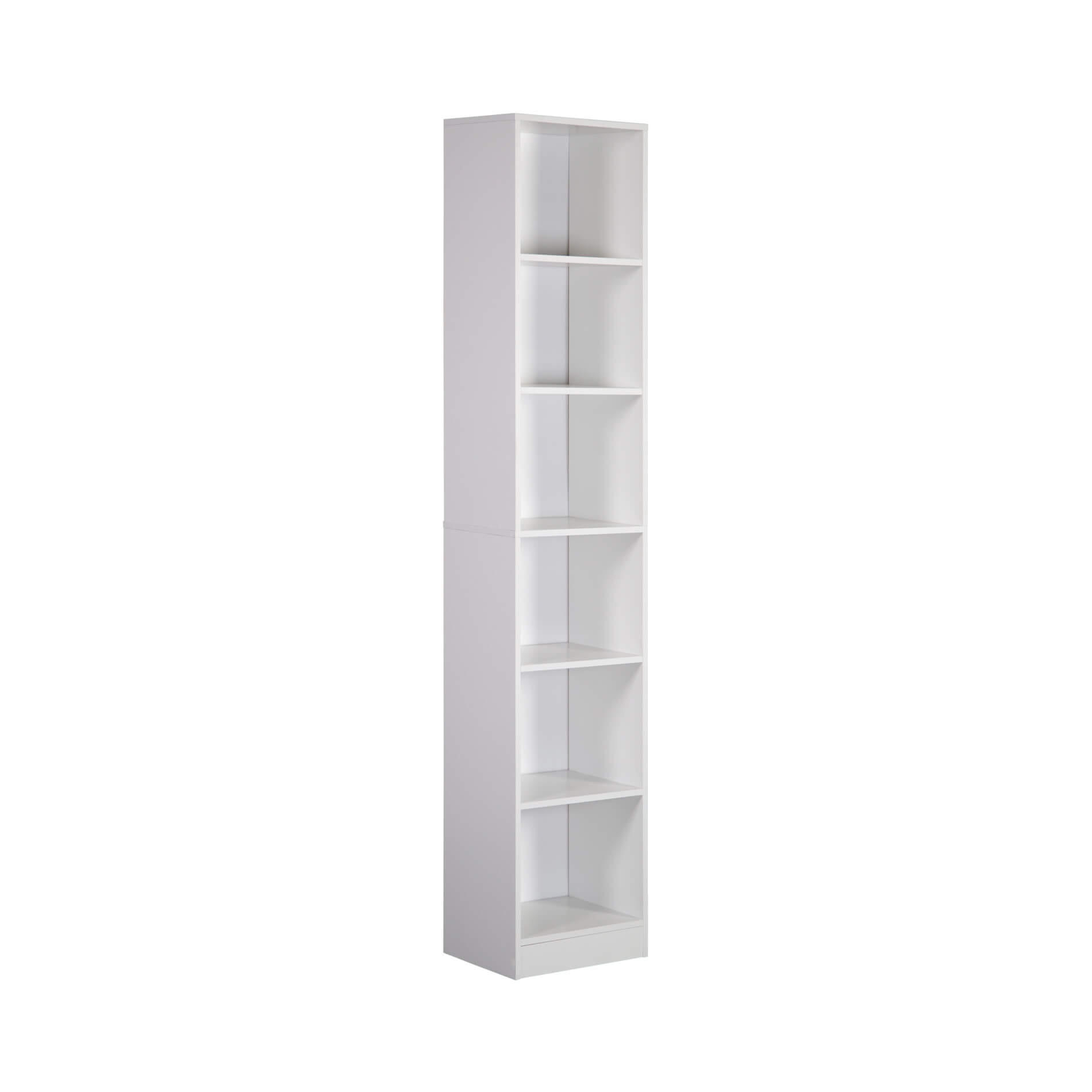 Mobili Rebecca Bücherregal Weiß 40x200x29.5 cm
