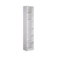 BÜCHERREGAL Weiß 29,5/40/200 cm - Weiß, Holzwerkstoff (40/200/29.5cm) - Mobili Rebecca