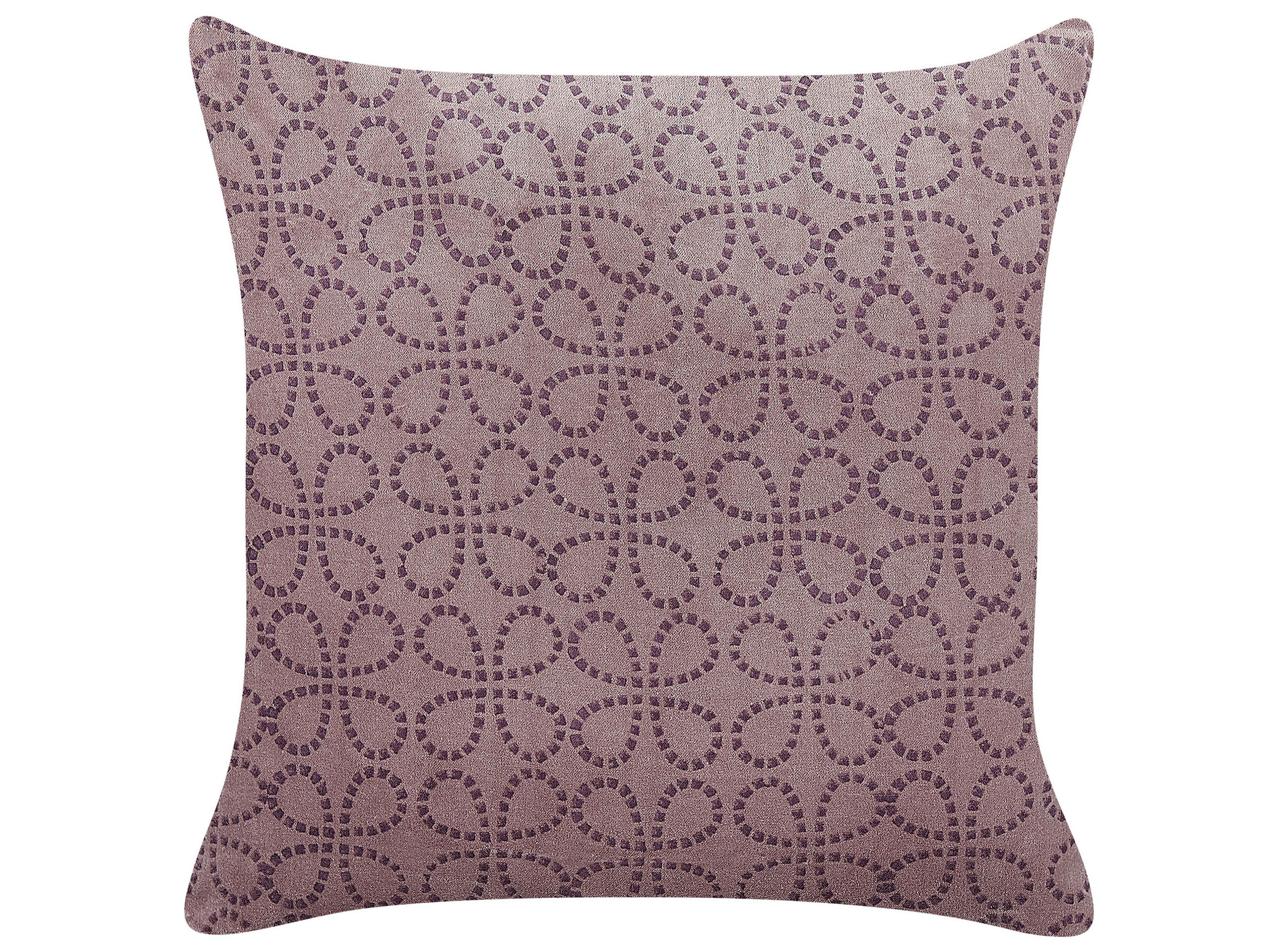 Beliani DEKORATIVNÍ POLŠTÁŘ Růžový 45/45 cm Larkspur
