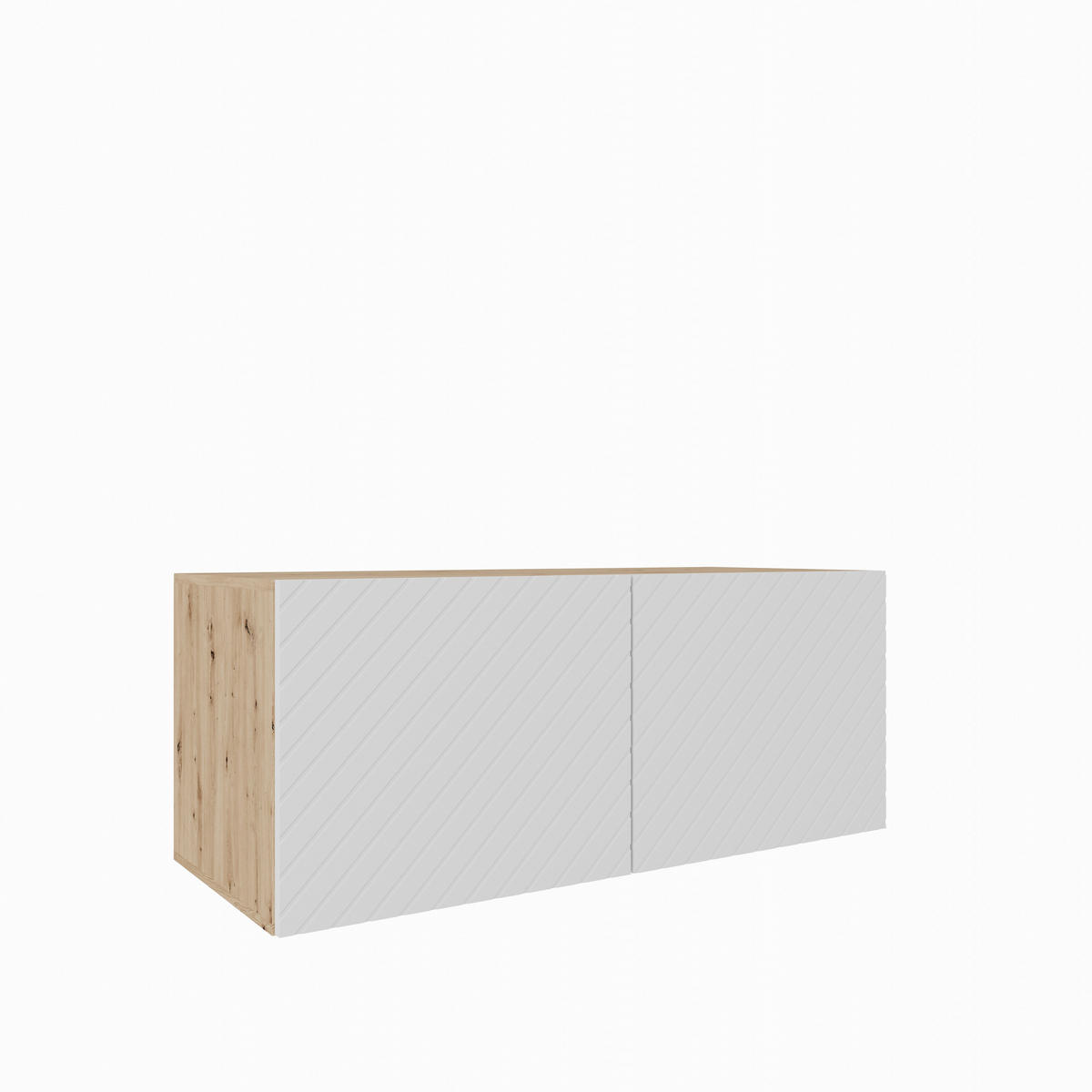 TV-SCHRANK Kaja 100 cm, zweitürig, artisan, weiß - Eiche Artisan/Weiß, Kunststoff (100/40/40cm) - Margaret Hadas24