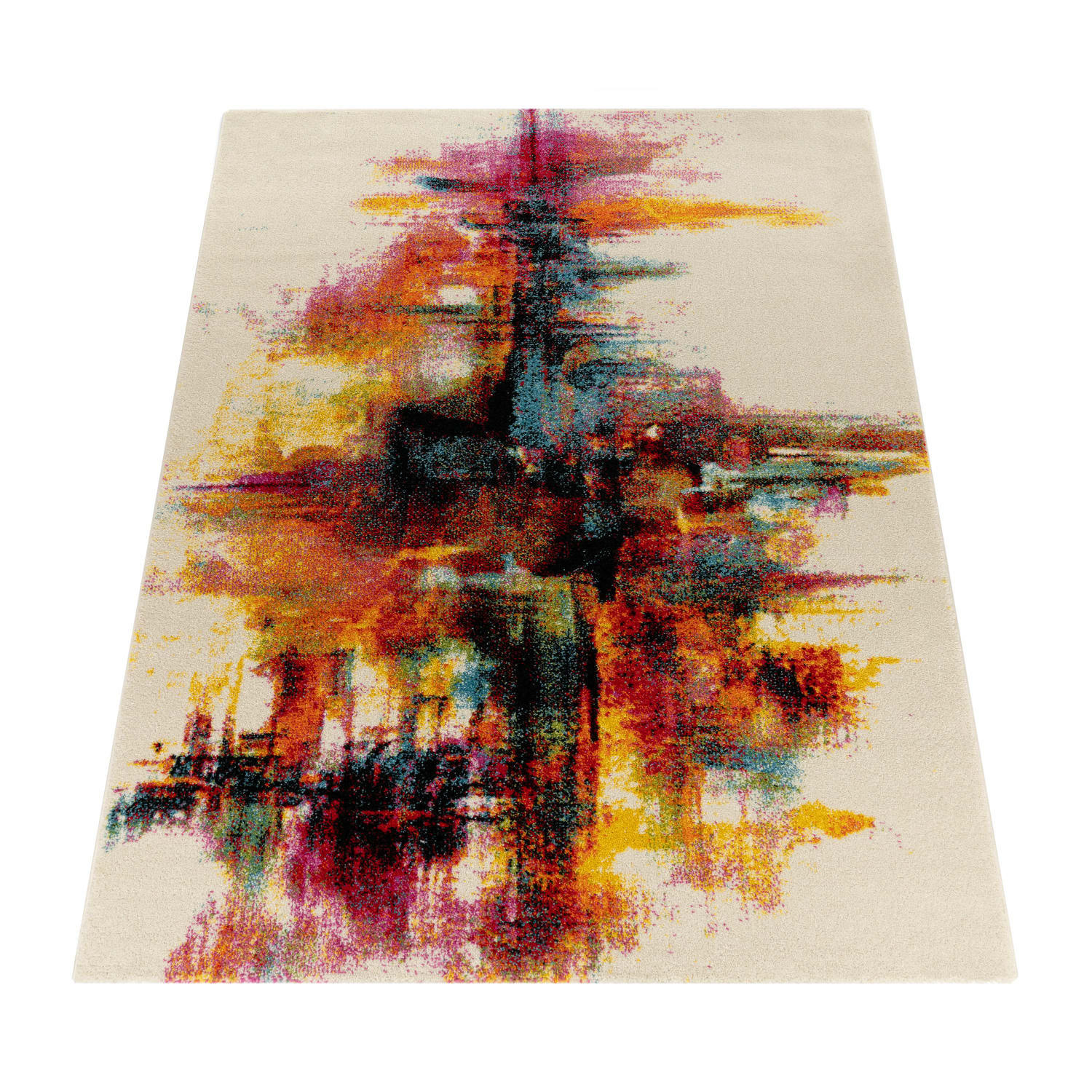 KURZFLORTEPPICH, abstrakt, aus Polypropylen, Florhöhe 12 mm, Mehrfarbig, 200 x 290 cm - Multicolor, Textil (200/290cm) - KADIMA DESIGN