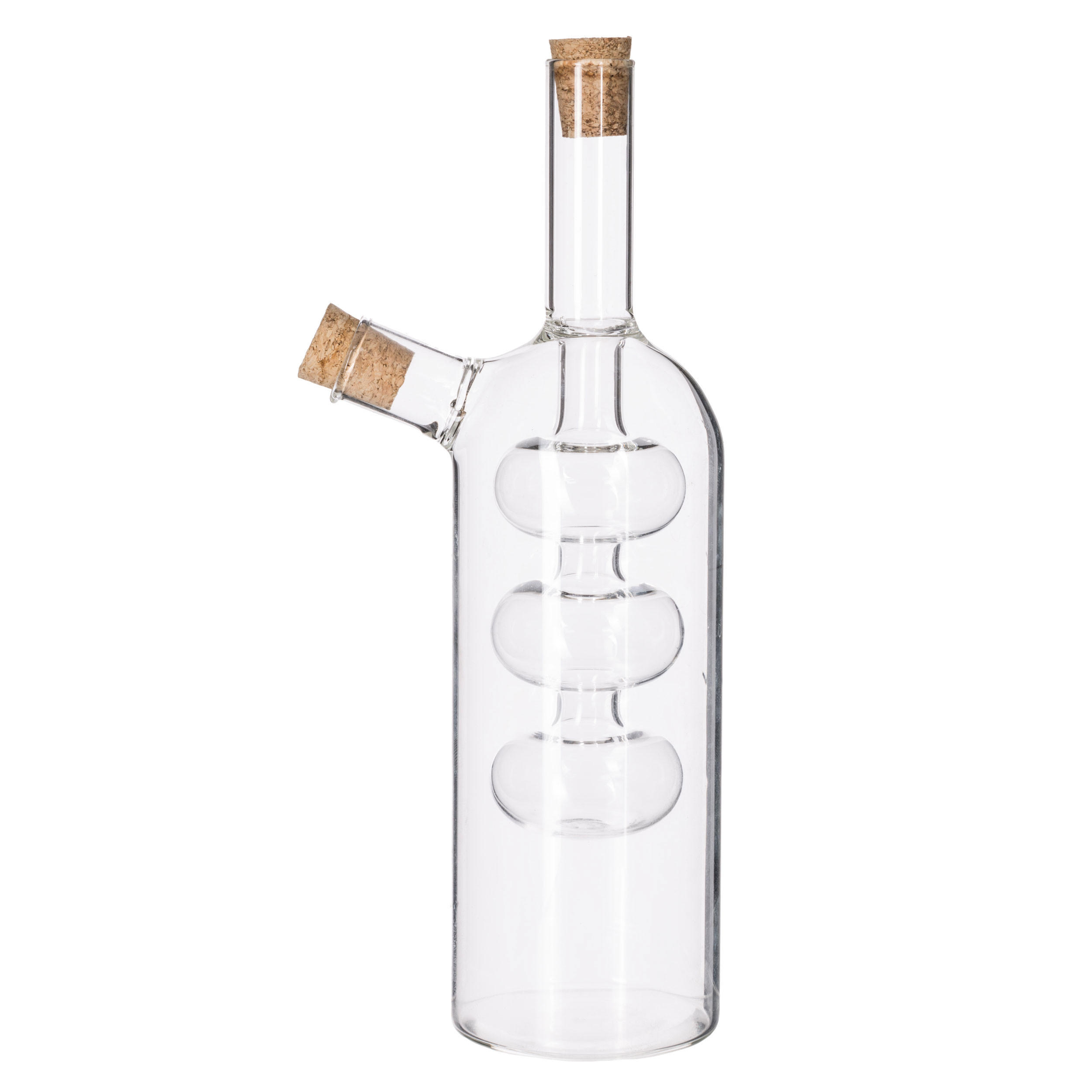 ÖL- UND ESSIGFLASCHE 2-in-1, Glas, 0.5 L - Transparent, Glas (9/8/23cm) - 5five Simply Smart