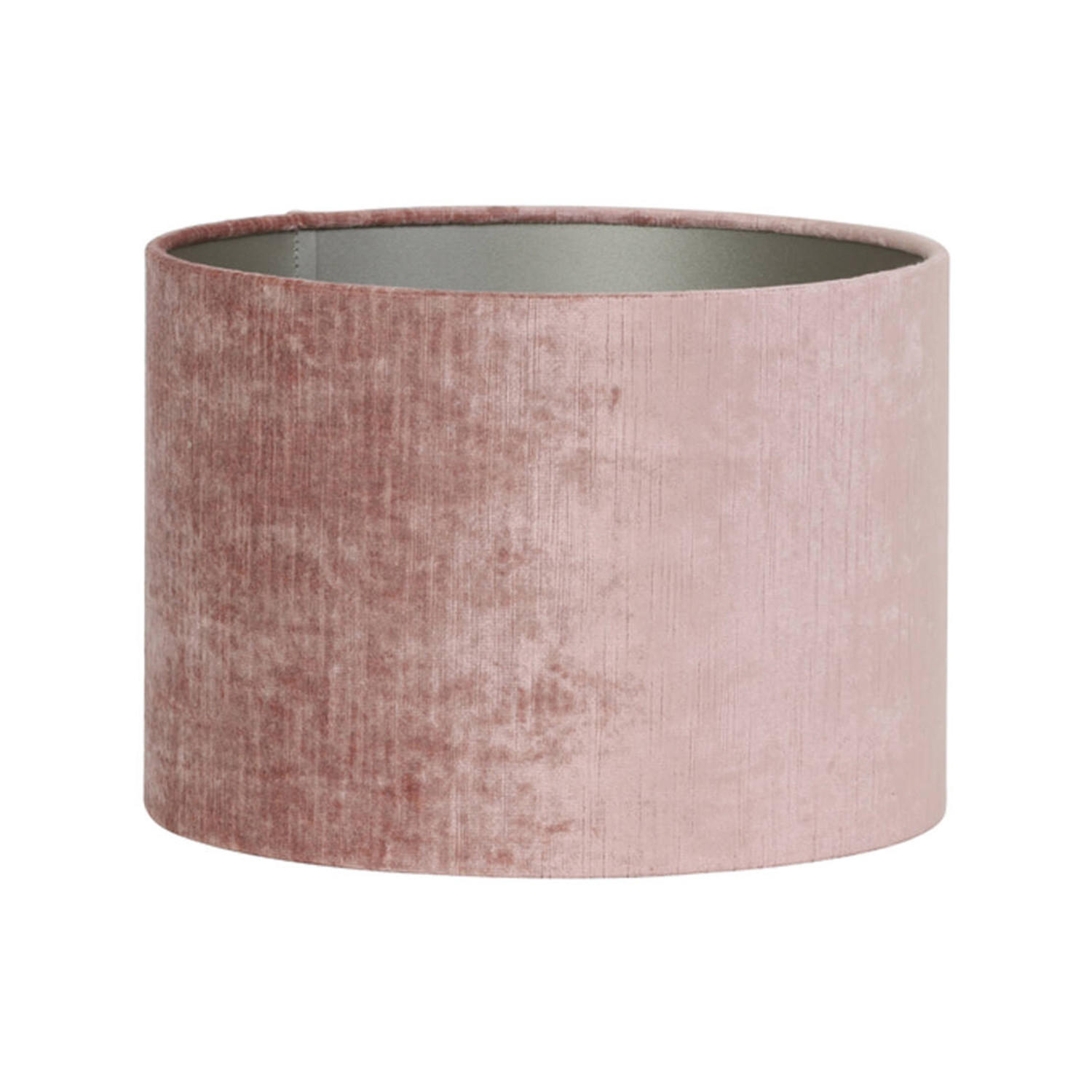LAMPENSCHIRM GEMSTONE Ø50x38 cm, Samt, Altrosa - Altrosa, Textil (50/50/38cm) - Light & Living