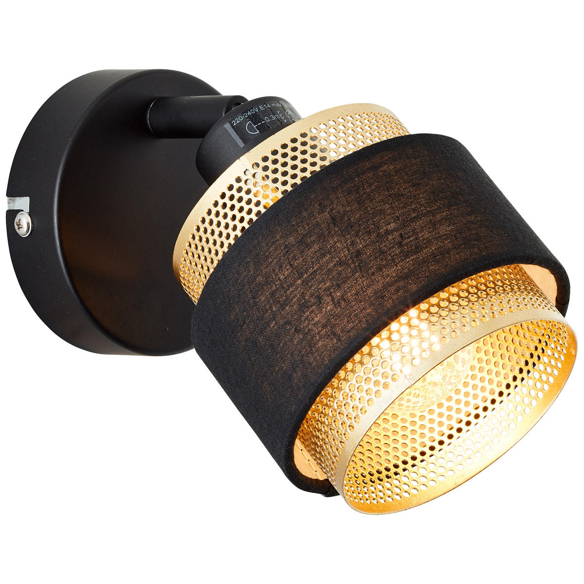 WANDSPOT Grove 99300/86 - Schwarz, Holz (10/14.7/14.4cm) - Brilliant