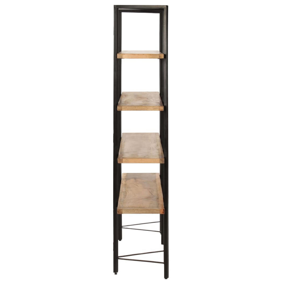 BÜCHERREGAL Mit 4 Regalböden 160/35/160 Cm Mango Massivholz - Braun, Holz (160/160/35cm) - vidaXL