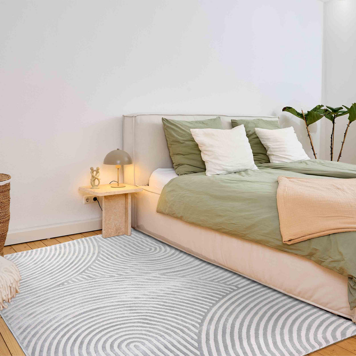 KURZFLORTEPPICH JULES - Silberfarben, Textil (160/230cm) - Astra