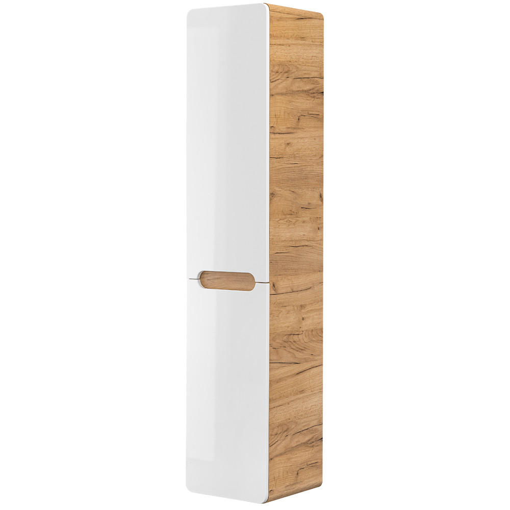 Lomado Hochschrank Weiß 35x170x35 cm