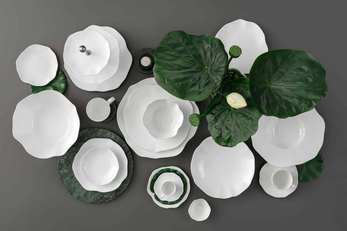 KOMBISERVICE Pura weiß 30er Set - Weiß, Keramik (1/1/1cm) - Villeroy & Boch