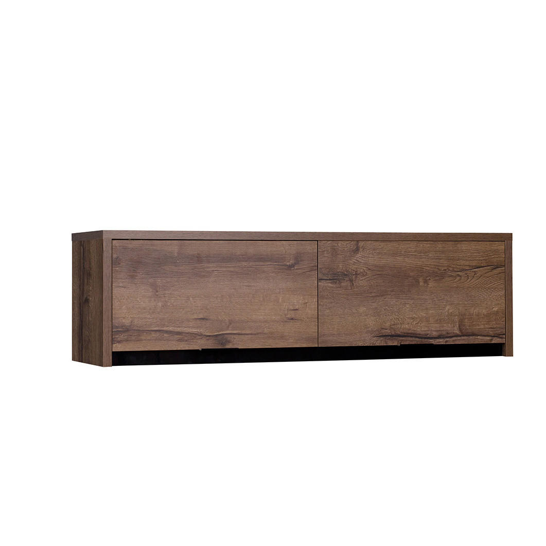 HÄNGESCHRANK Martin 120 cm - Schwarz Hochglanz/Schwarz, Holzwerkstoff/Metall (120/32/35cm) - Ravio