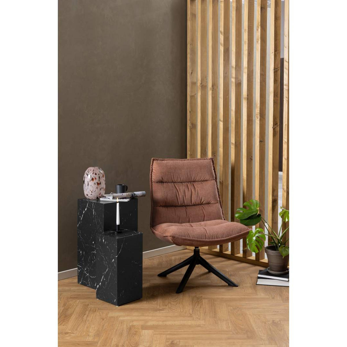 SESSEL, Blizzard, Braun, Stoff, 70 x 80 x 98 cm - Braun, Textil/Metall (70/98/80cm) - ebuy24