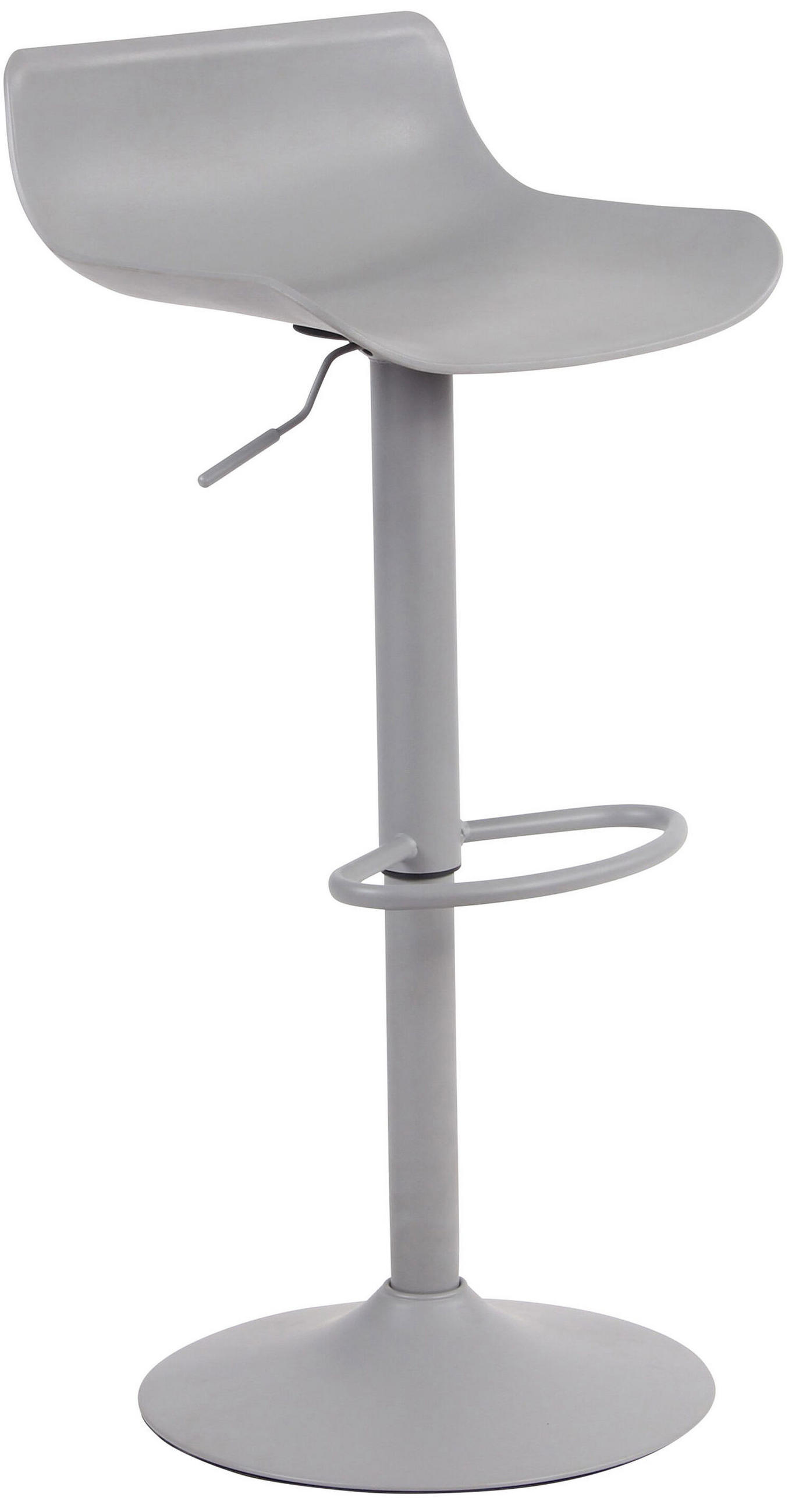 BARHOCKER Averna, Gestell Metall, Kunststoff Grau - Grau, Kunststoff/Textil (43/96/44cm) - TPFLiving