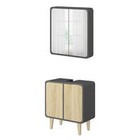 KOUPELNOVÝ NÁBYTEK Arla Antracit/dub - antracitová/barva dubu, kompozitní dřevo (60/61/30cm) - Vicco