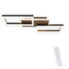LED-DECKENLEUCHTE Marco 54/35/6 cm - Schwarz, Metall (54/35/6cm) - Nettlife