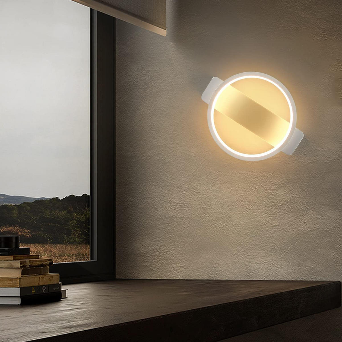 NÁSTĚNNÉ LED svítidlo Yarbrough 24/19,5/5,2 cm - bílá, kov (19.5/5.2/24cm) - Nettlife