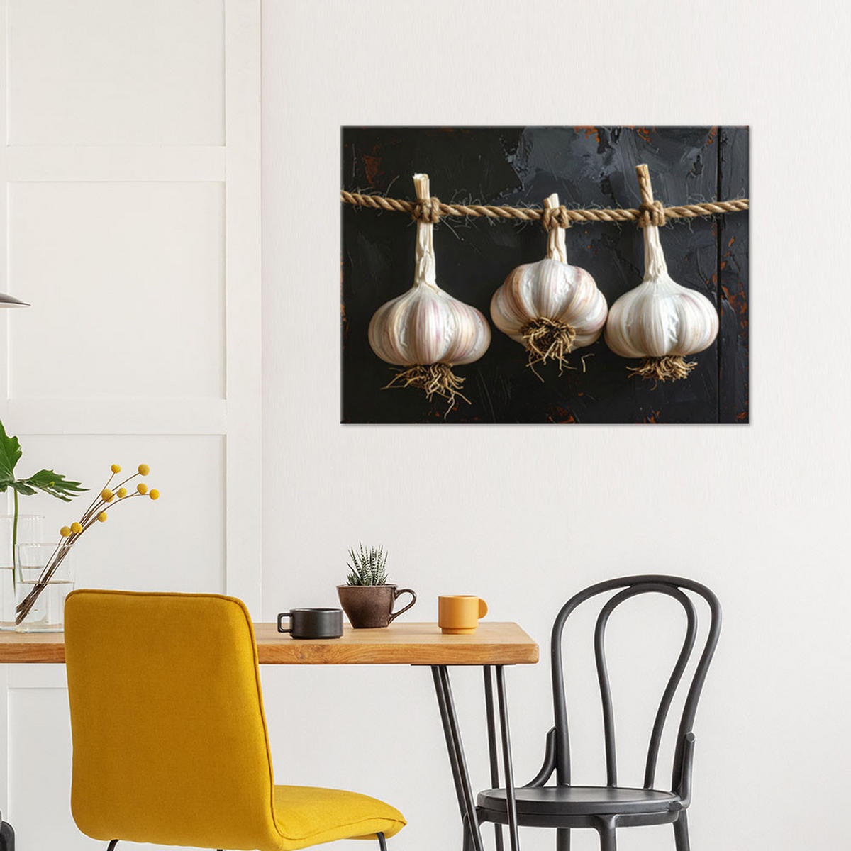 LEINWANDBILD Essen & Trinken 45x30cm - Weiß, Textil (45/30cm) - Feeby