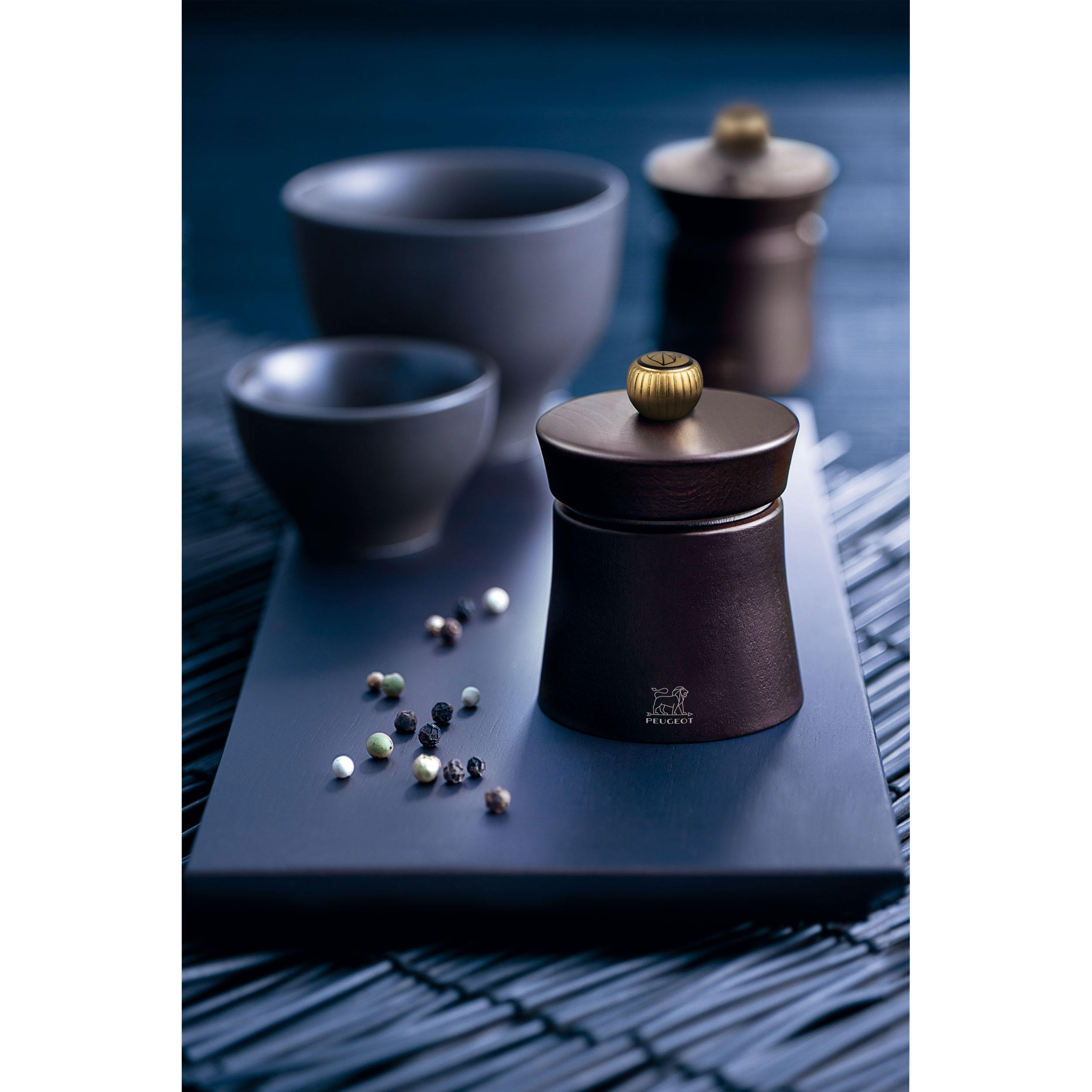 PFEFFERMÜHLE Baya 8cm Buchenholz Schokolade Stahlmahlwerk - Braun, Holz (6/8/6cm) - PEUGEOT