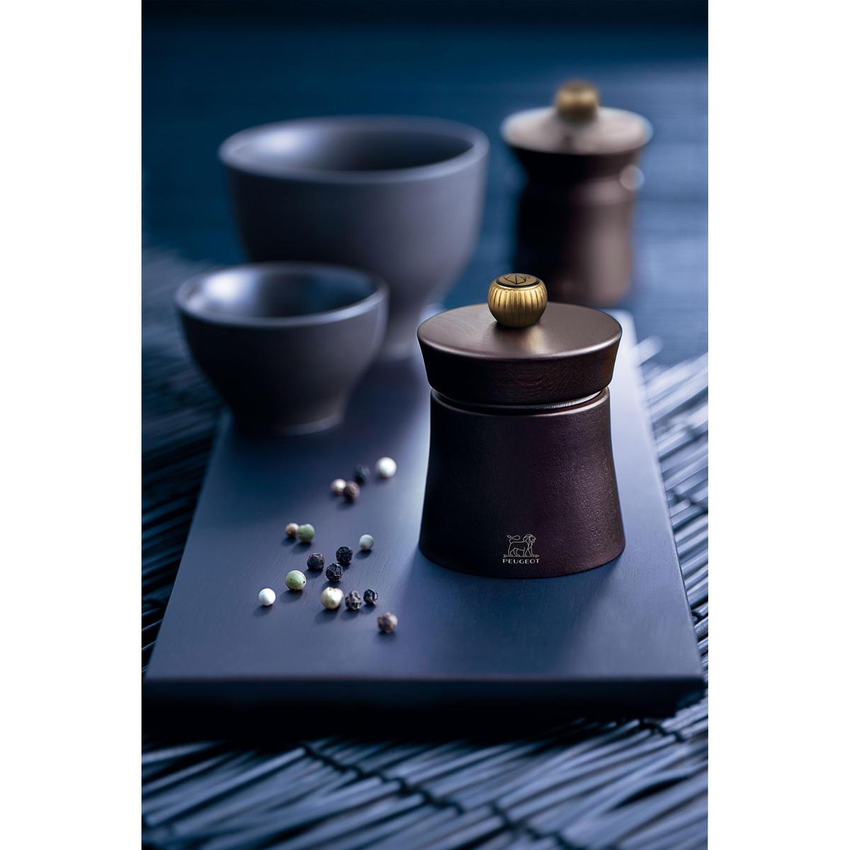 PFEFFERMÜHLE Baya 8cm Buchenholz Schokolade Stahlmahlwerk - Braun, Holz (6/8/6cm) - PEUGEOT