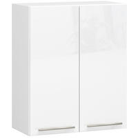 HÄNGESCHRANK Weiß, Weiß Glanz 72/60/30 - Weiß Hochglanz/Weiß, Holzwerkstoff (60/72/30cm) - RAUMHIRSCH FURNITURE