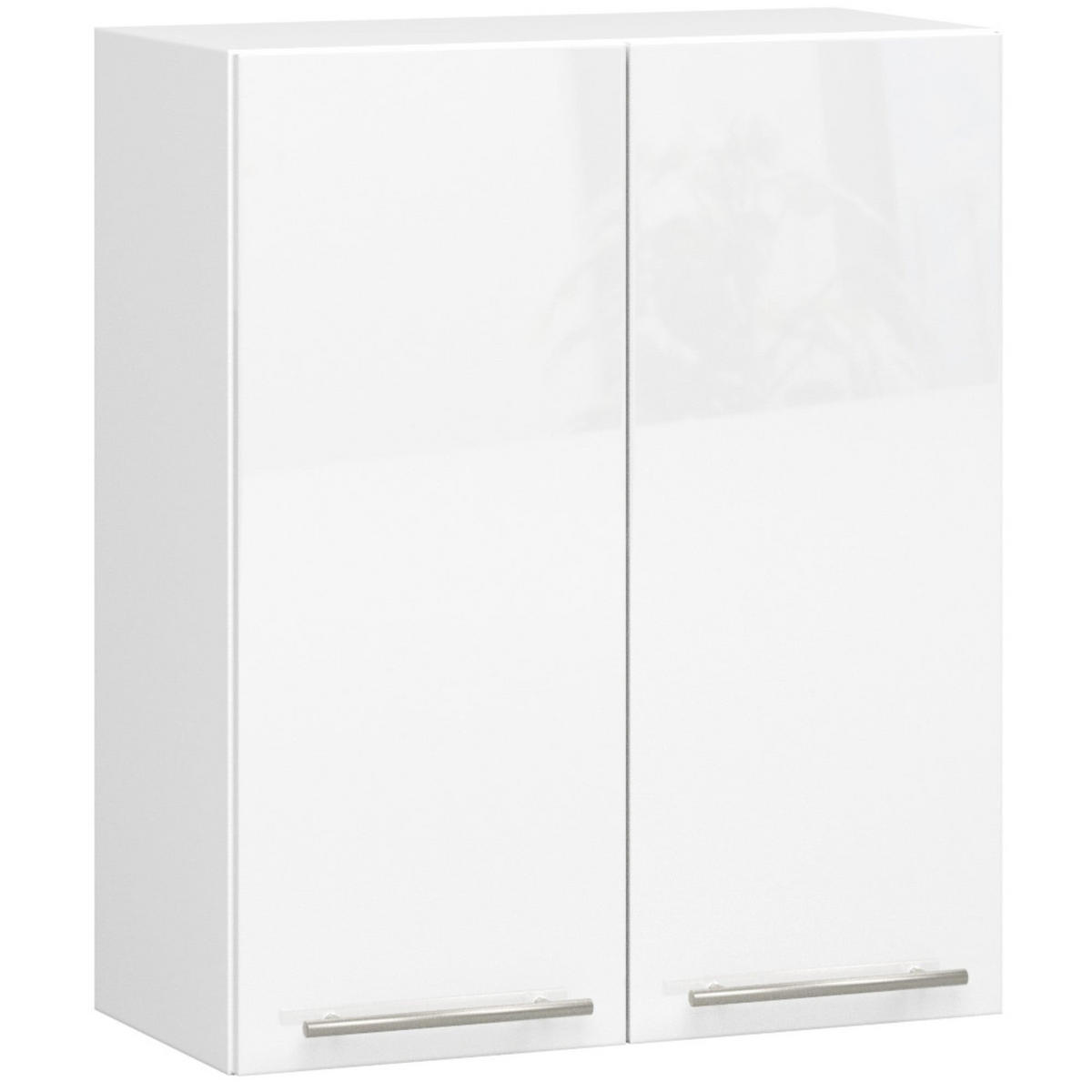 HÄNGESCHRANK Weiß, Weiß Glanz 72/60/30 - Weiß Hochglanz/Weiß, Holzwerkstoff (60/72/30cm) - RAUMHIRSCH FURNITURE