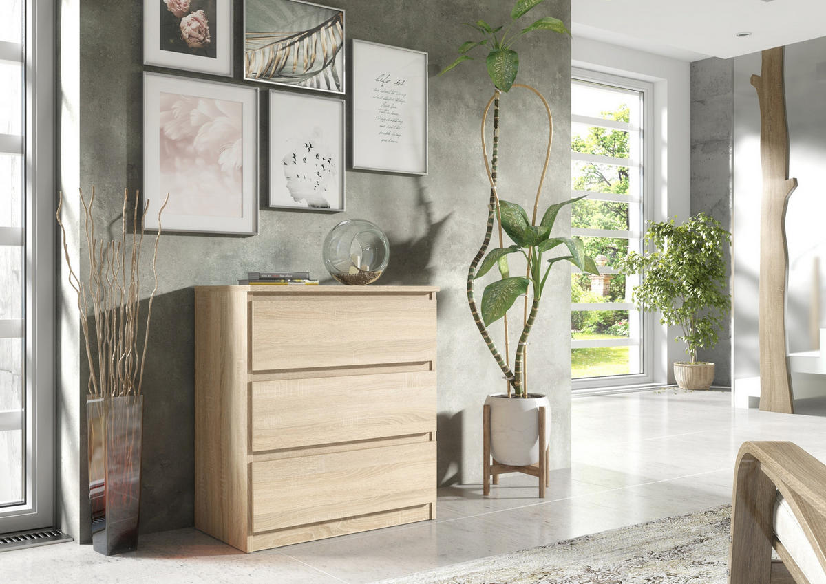 KOMMODE Sonoma 70/79/39 - Sonoma Eiche, Holzwerkstoff (70/79/39cm) - RAUMHIRSCH FURNITURE