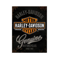 MAGNET 6/8 cm Harley-Davidson Genuine Logo - Multicolor, Metall (6/8/0.1cm) - Nostalgic-Art