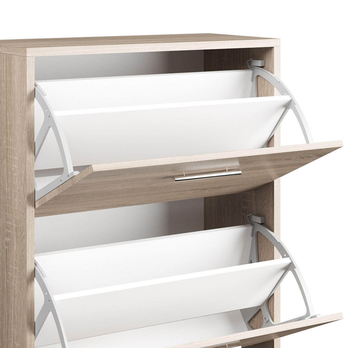 SCHUHKIPPER Gizmo Sonoma 59 x 105 cm - Braun/Sonoma Eiche, Holzwerkstoff (59/105/22cm) - Vicco