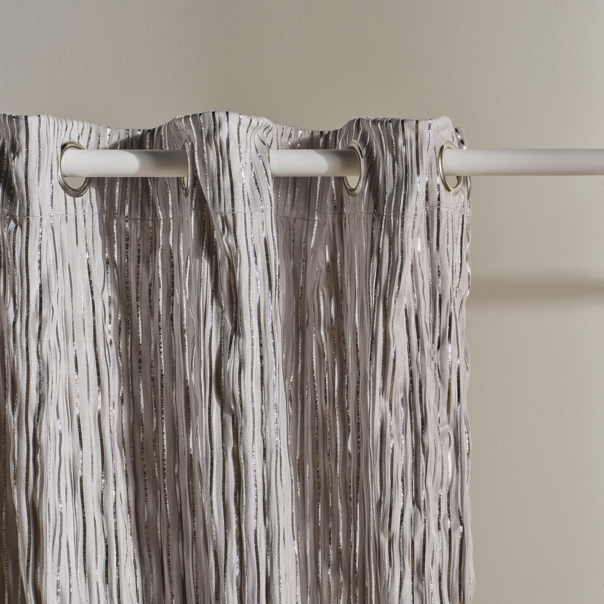 VORHANG Calama - Hellgrau, Textil (140/1/250cm) - home&you