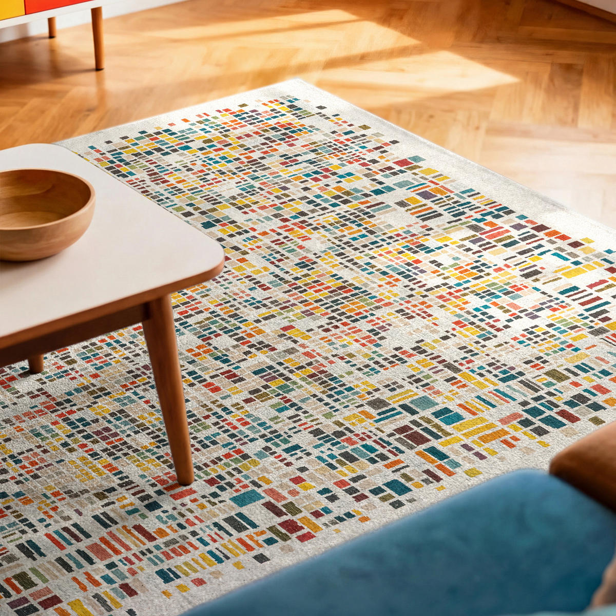 PREPROGA Cubik United 200/280 cm - večbarvno, umetna masa/tekstil (200/280cm) - Louis De Poortere