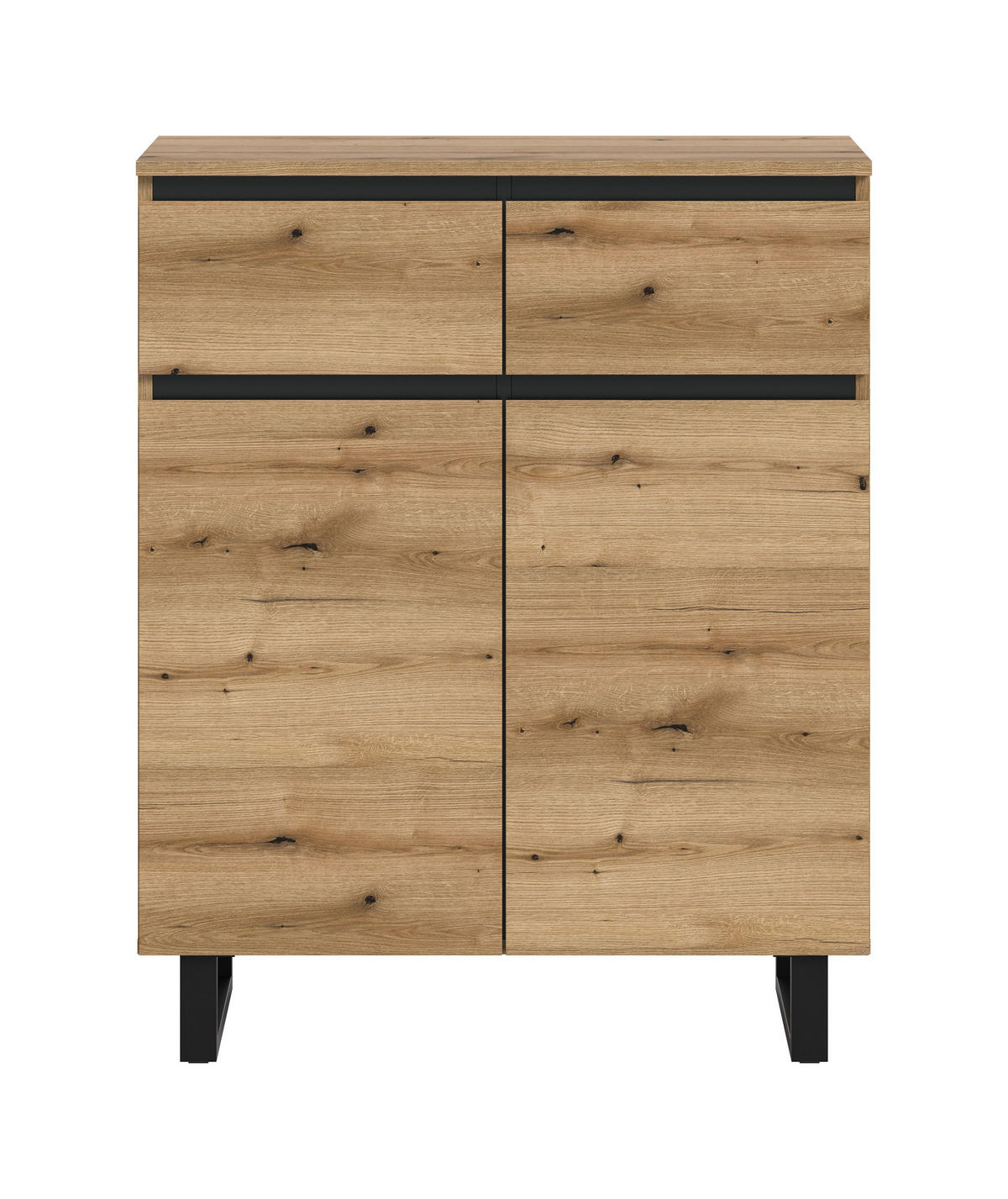 KOMMODE TOMASA (B/H/T: ca. 80/99/36 cm) in Evoke Oak Nachbildung/Evoke Oak Nachbildung - Eichefarben, Holzwerkstoff (80/99/36cm)