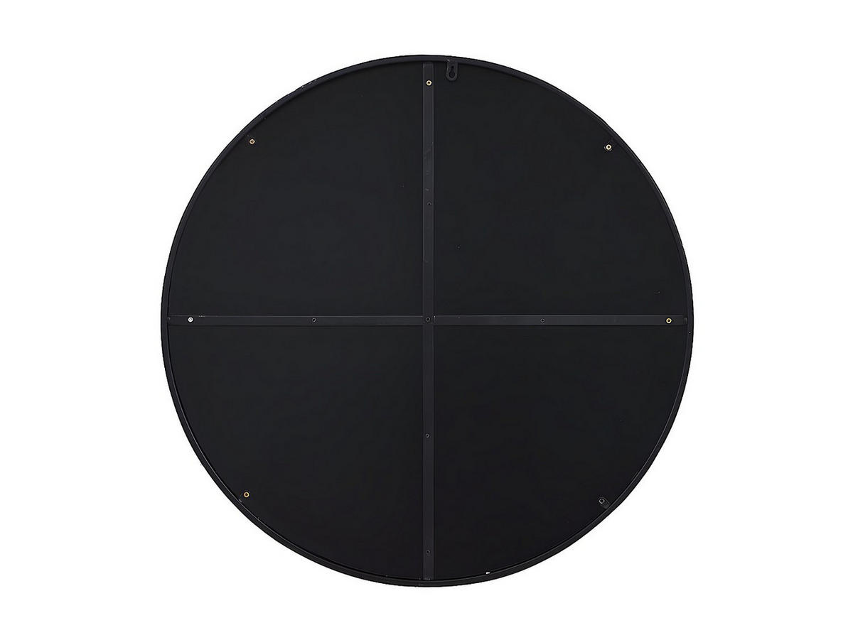 WANDSPIEGEL rund - D. 80 cm - Metall - Schwarz - JAFFREL - Schwarz, Metall (80/80/5cm) - Vente-Unique