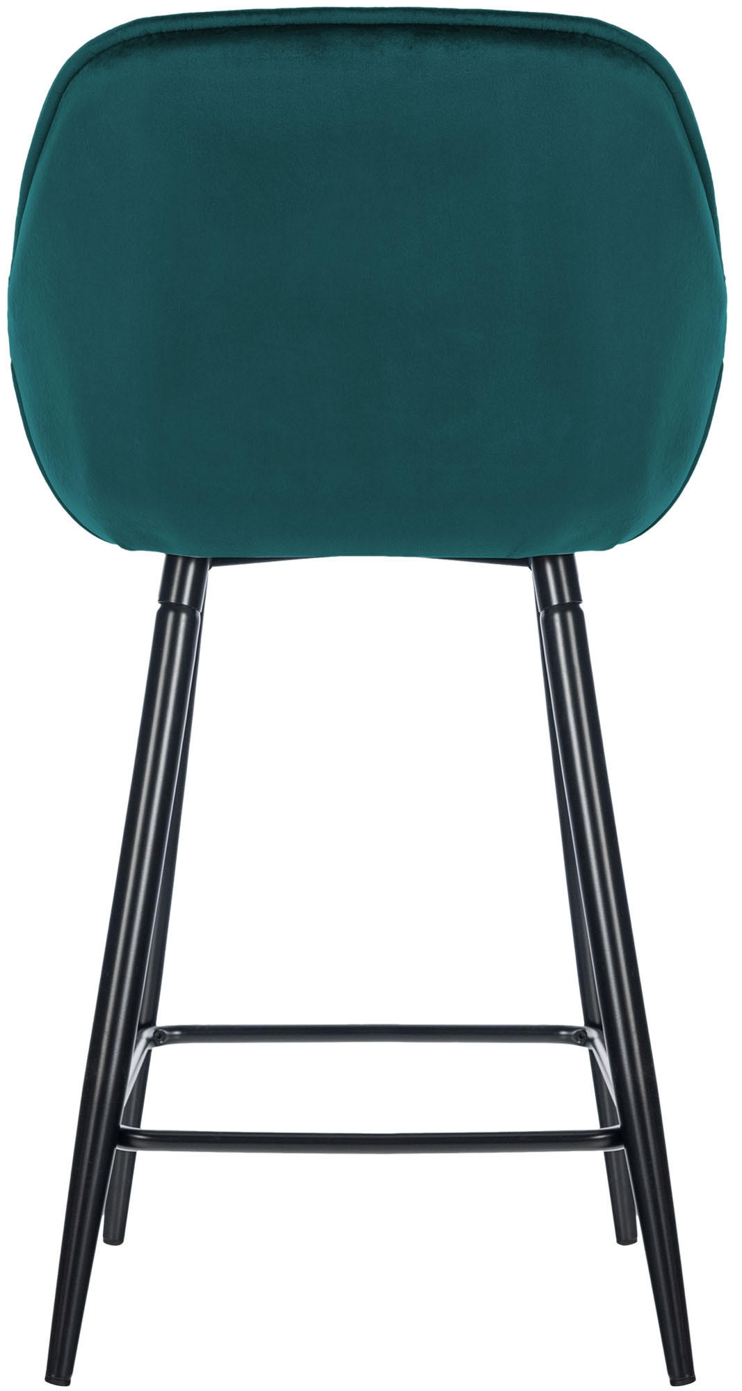 BARHOCKER Samt dunkelgrün - Dunkelgrün/Schwarz, Textil/Metall (54/103/57.5cm) - CLP