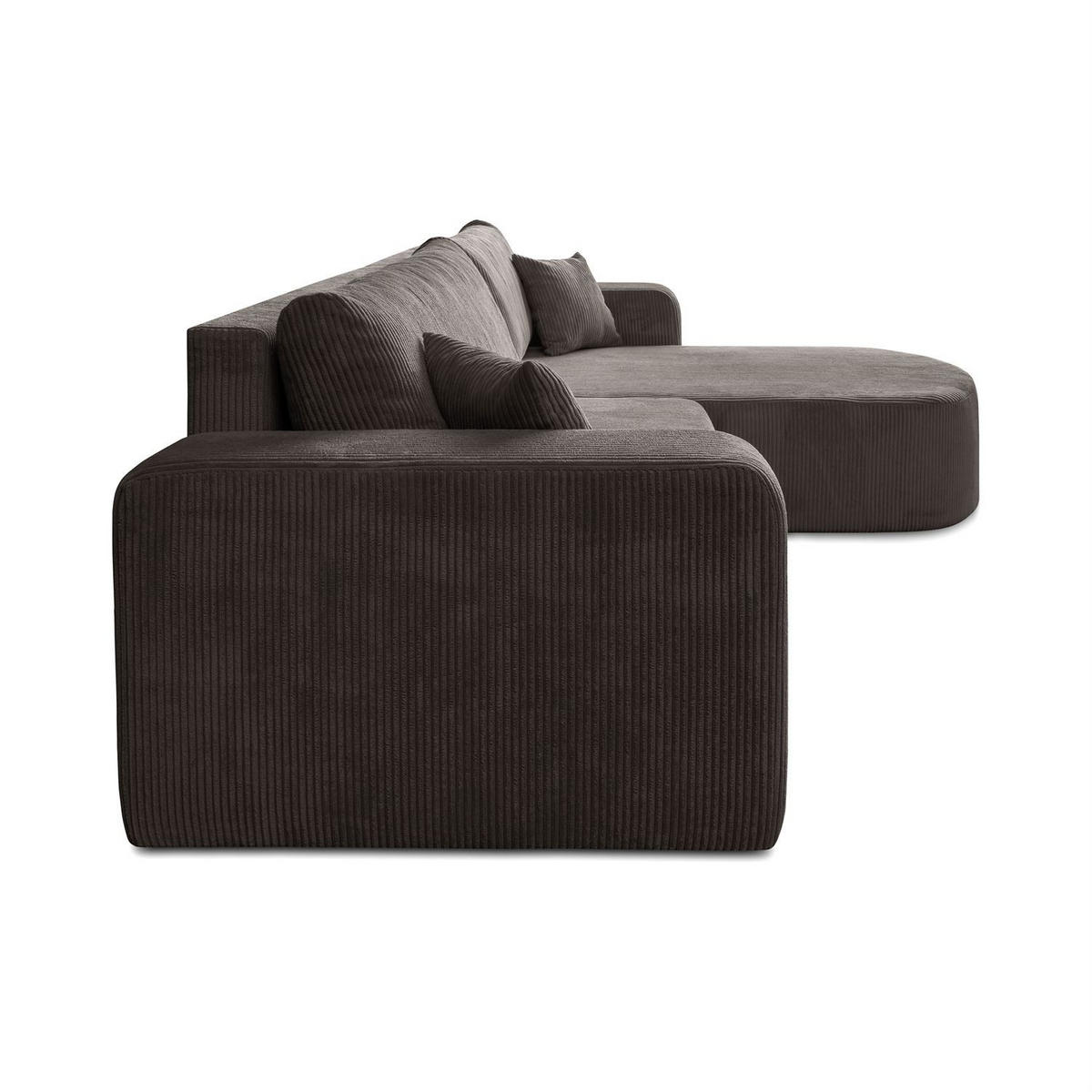 ECKSOFA SOPRANO mit Schlafunktion und Stauraum POSO 04 - Hellbraun, Textil (271/175cm) - Lookway