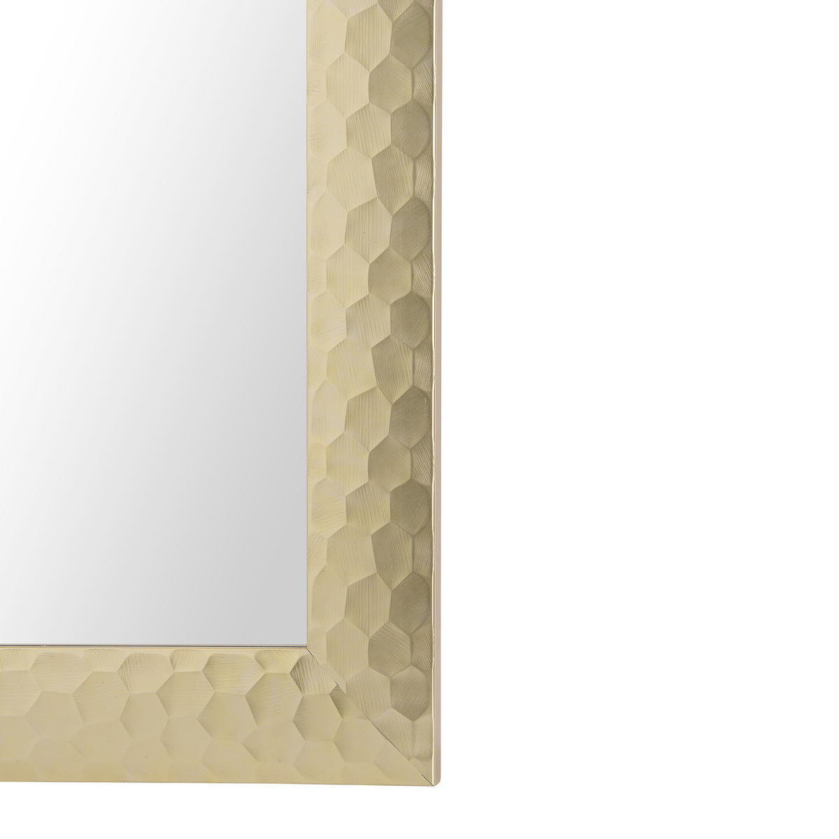 WANDSPIEGEL gold rechteckig 50/130 cm Antibes - Goldfarben, Kunststoff (50/130/3cm) - Beliani