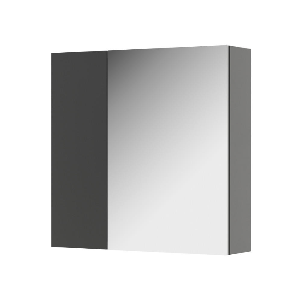 KOUPELNOVÁ ZRCADLOVÁ SKŘÍŇKA Leopold Antracit - antracitová, kompozitní dřevo (60/59.2/16.4cm) - Vicco