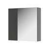 KOUPELNOVÁ ZRCADLOVÁ SKŘÍŇKA Leopold Antracit - antracitová, kompozitní dřevo (60/59.2/16.4cm) - Vicco