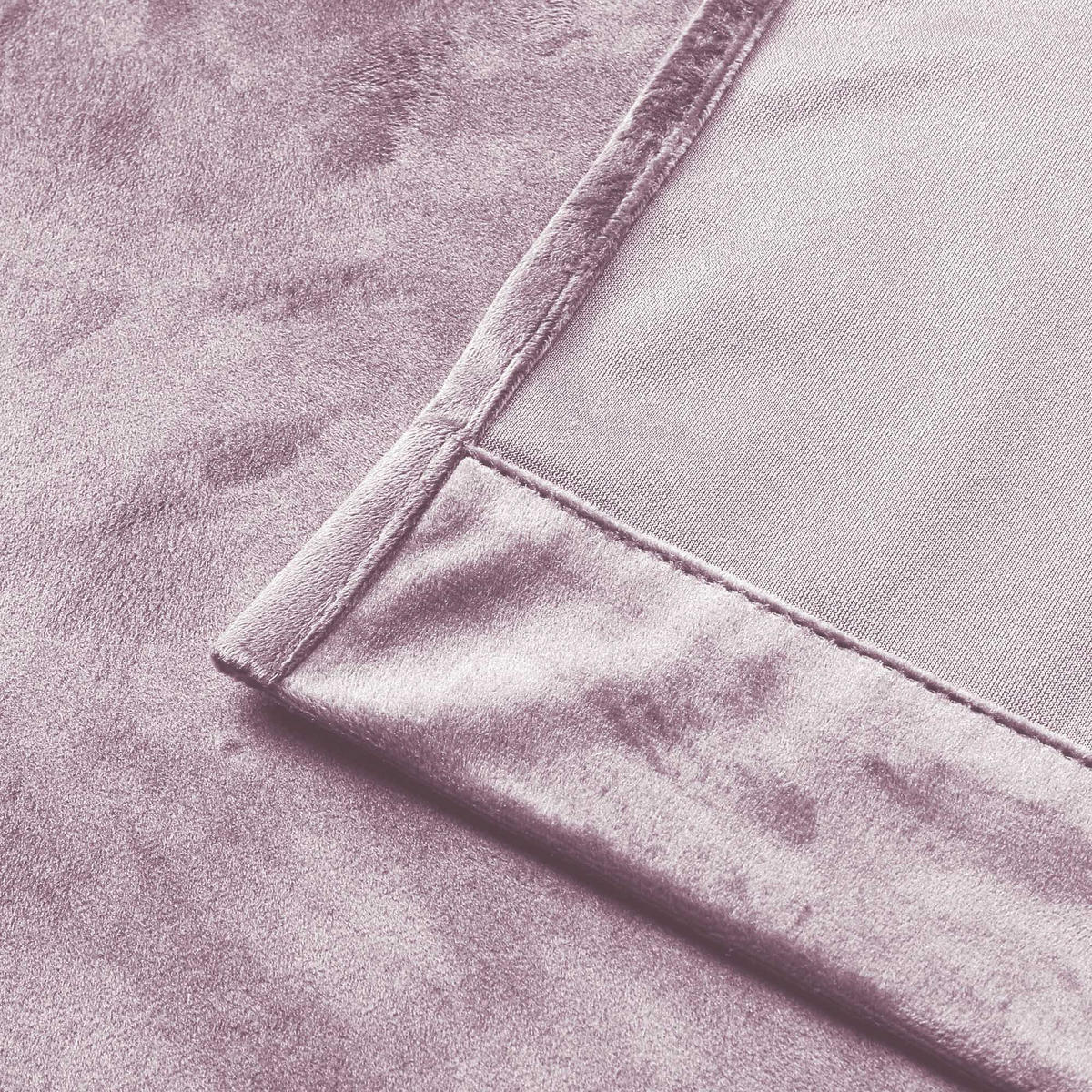 VORHANG Ösen Samt 140/245 cm Altrosa - Altrosa, Textil (140/245/245cm) - TiborTex