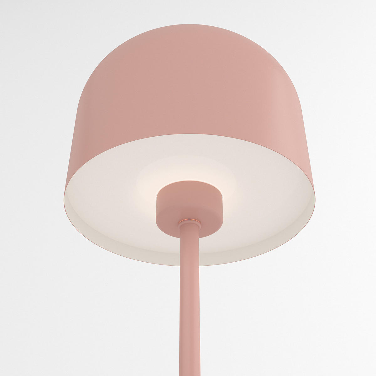 AKKU-TISCHLEUCHTE - Eisen / Kunststoff - Dimmbar - Rosa, Metall (13/13/25cm) - home24