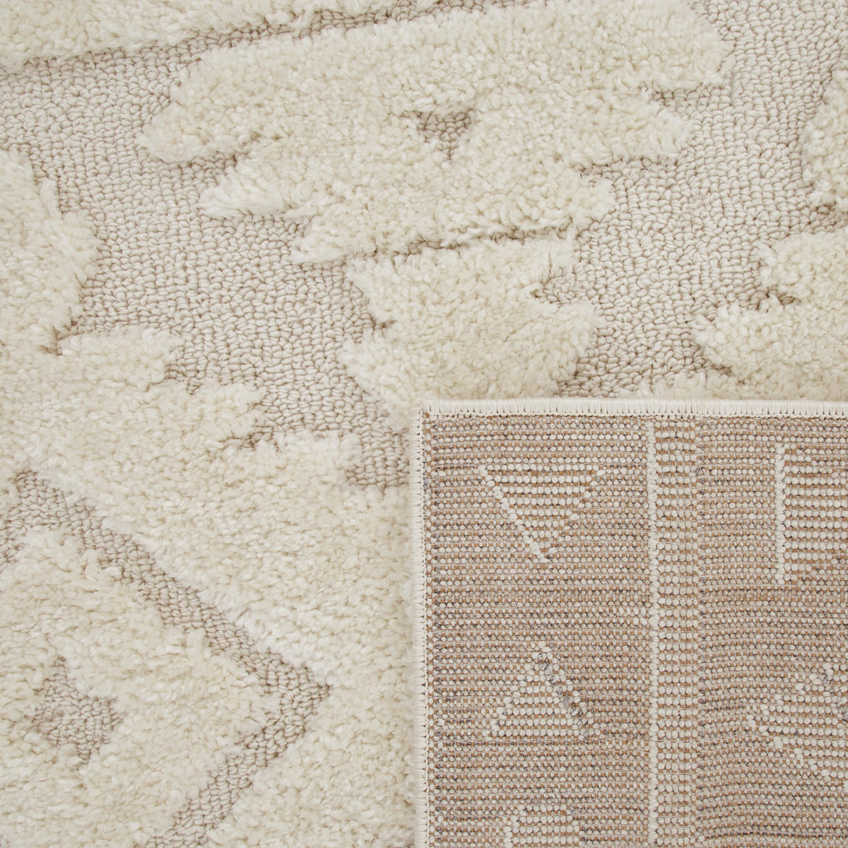 HOCHFLORTEPPICH 60/100 cm Genua 746 - Creme, Textil (60/100cm) - Paco Home