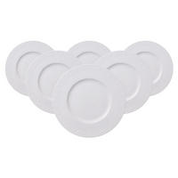 BROTTELLER White Pearl weiß ø 18 cm 6er Set - Weiß, Keramik (18cm) - Villeroy & Boch