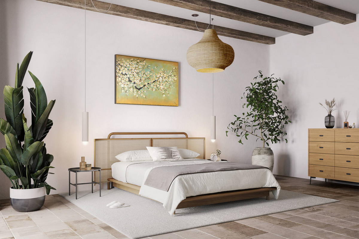 ÖLGEMÄLDE 120/80 cm - Gelb/Weiß, Holz/Textil (120/80cm) - KUNSTLOFT