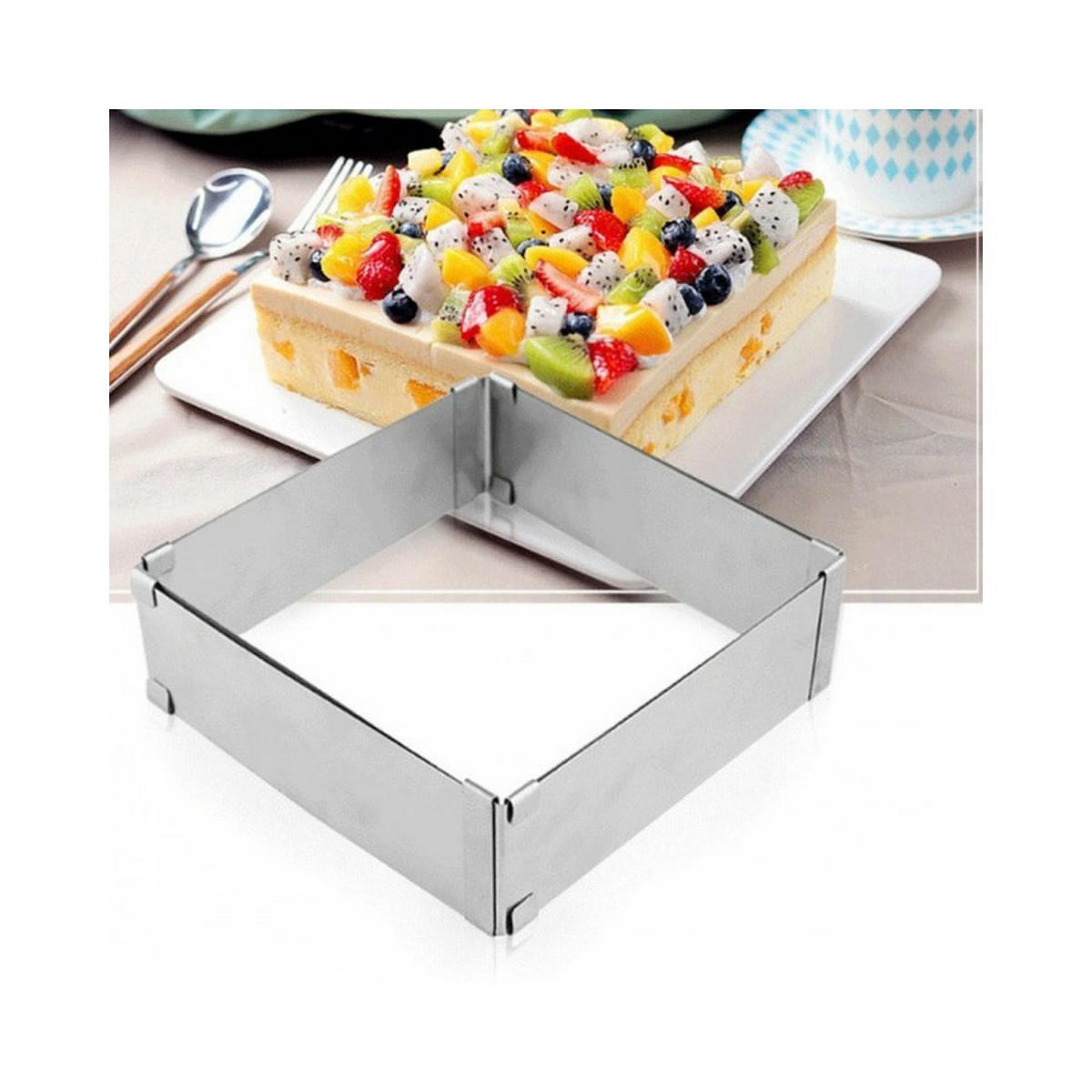 SPRINGFORM Silber 15.5/15.5/8 cm 3141 - Silberfarben, Metall (15.5/8/15.5cm) - Brunbeste