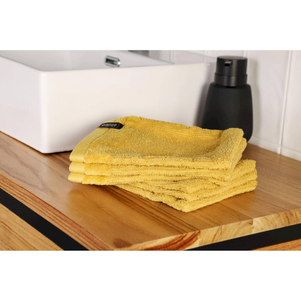WASCHHANDSCHUH SENSE-6 - Gelb, Textil (16/21cm) - Schöner Wohnen