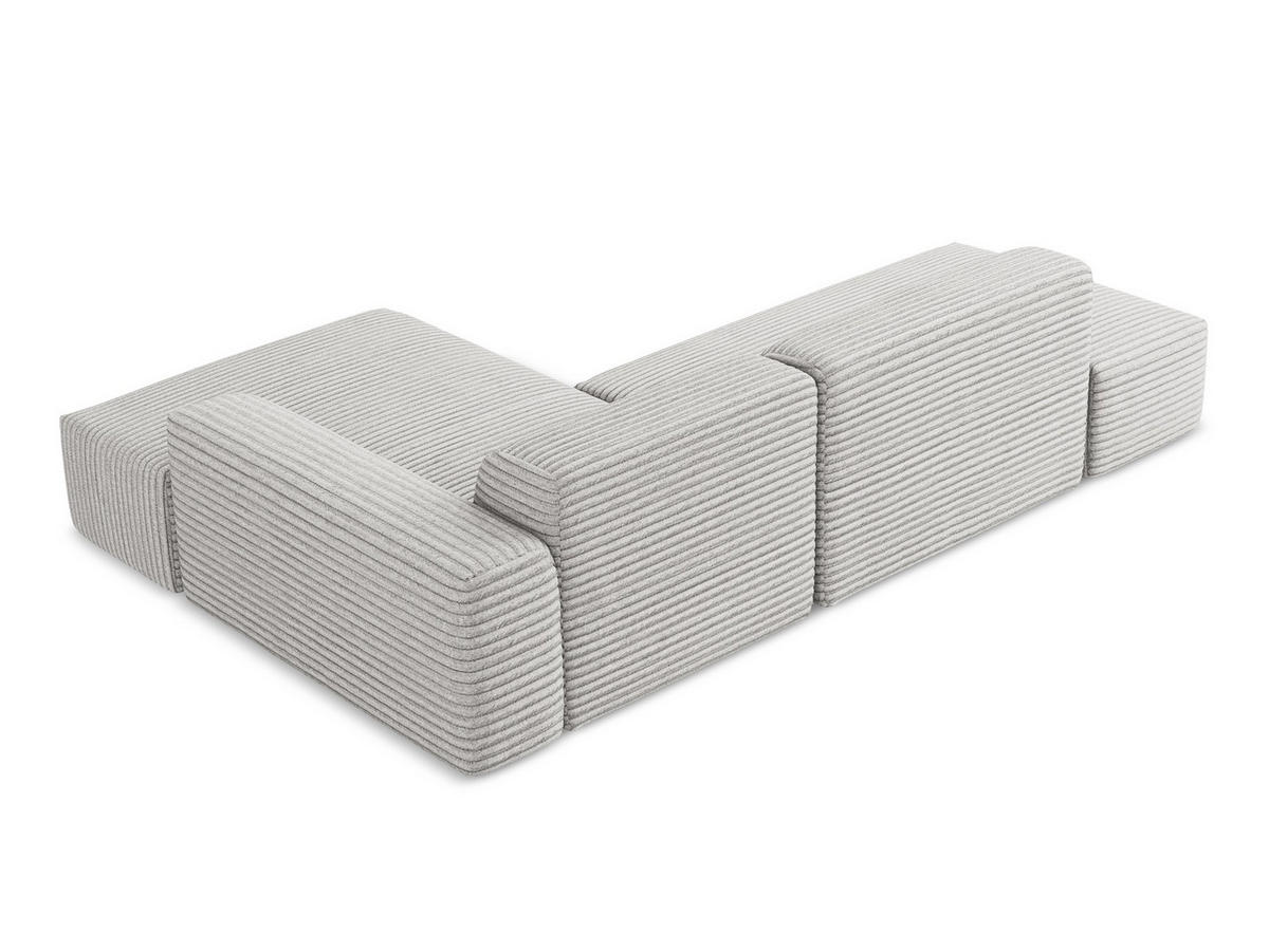 ECKSOFA Links Kunstleder Braun - Schwarz/Mokka, Holzwerkstoff/Kunststoff (191/175cm) - Makamii